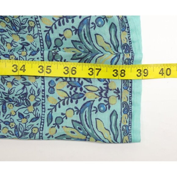 Sundance Woman's Field Of Beauty Dress Floral Turquoise Sz L NEW - Picture 5 of 9